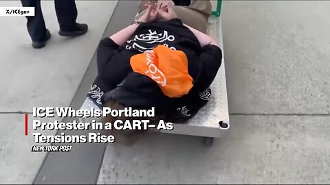 ICE Wheels Portland Protester in a CART — As Tensions Rise