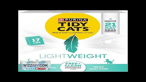 Purina Tidy Cats Low Dust Clumping Cat Litter Odor Control LightWeight Free Review