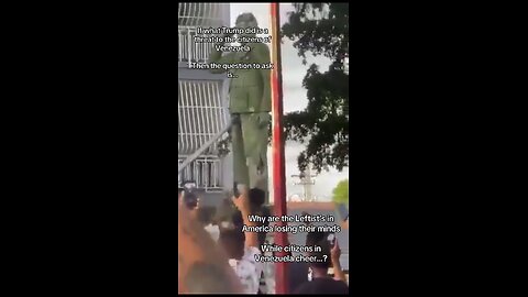 Citizens in Venezuela cheer the removal of their dictator