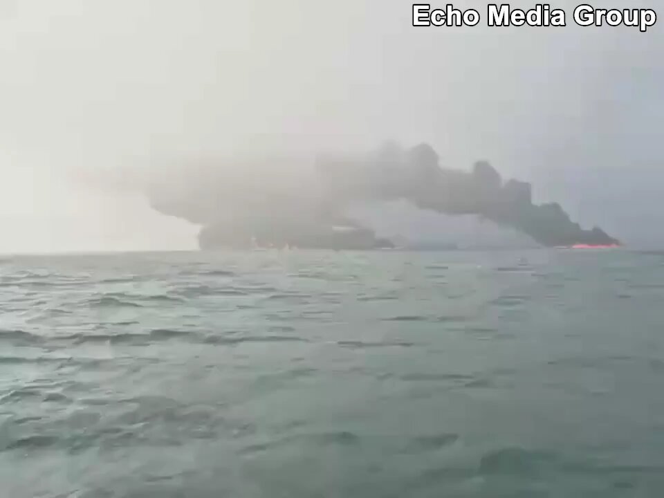 An oil tanker and a cargo ship have collided in the North Sea.