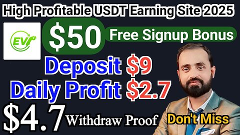 New Best Free USDT Earning Site | Join To Get $50 USDT Free | Best way To Make Money Online