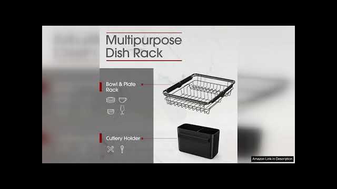 Sakugi Dish Drying Rack - Stainless Steel Dish Rack with Drainboard for Review