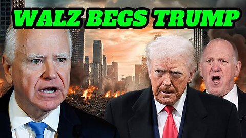 Walz SURRENDERS To Trump, BEGS Him To Stop The Invasion
