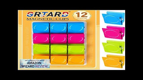 12 Pack Magnetic Clips Heavy Duty Refrigerator Magnets Clip Fridge Magnet Clips Review