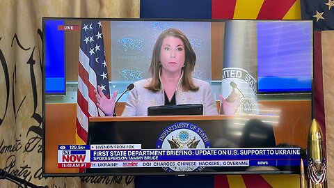 I’m watching the first State Department Briefing run by Tammy Bruce right now.