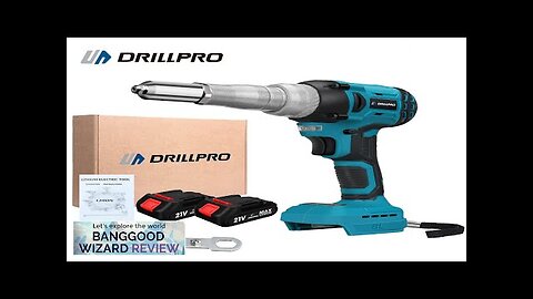 Drillpro 720W Brushless Electric Rivet Gun High Power Cordless Tool with 2000RPM Review