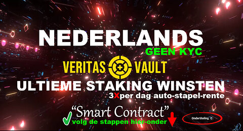 VERITAS VAULT NEDERLAND (beste uitleg) ULTIEME CRYPTO STAKING WINSTEN (super) TOP TEAM ROB BUSER