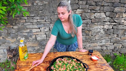 Life in a Ukrainian Village | I'm installing a swimming pool & Omelette Recipe| Outdoor Cooking ASMR