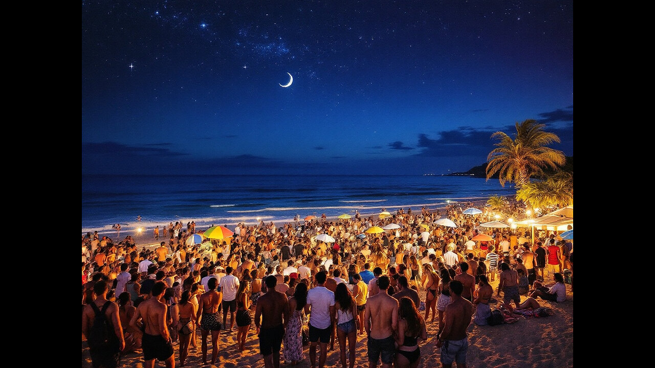 San Juan Festival Night at Barceloneta Beach