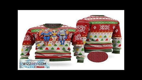 Superman Wonder Woman Batman Trinity Xmas Sweater Review