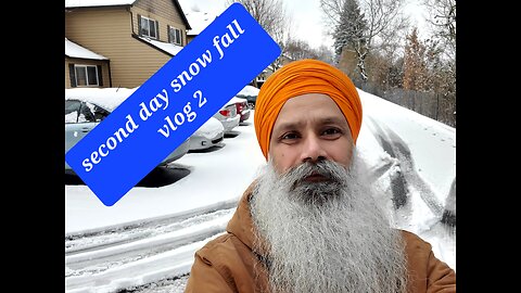 snow fall second day Vancouver usa 2 vlog