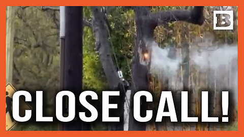 Pacific Palisades Tree Smolders on Fire Next to Transformer in Danger of Exploding