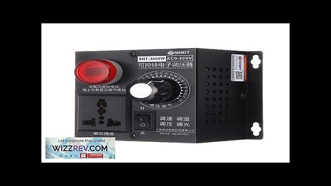 AC 220V 4000W Electronic Variable Voltage Regulator Speed Motor Fan Control Controller Review