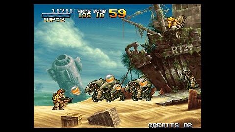 MAME ARCADE MACHINE EMULATOR 🎮 METAL SLUG 3 GAMEPLAY 2D SCROLLING SIDE SHOOTER BIG BOSS BATTLES 😍🤙