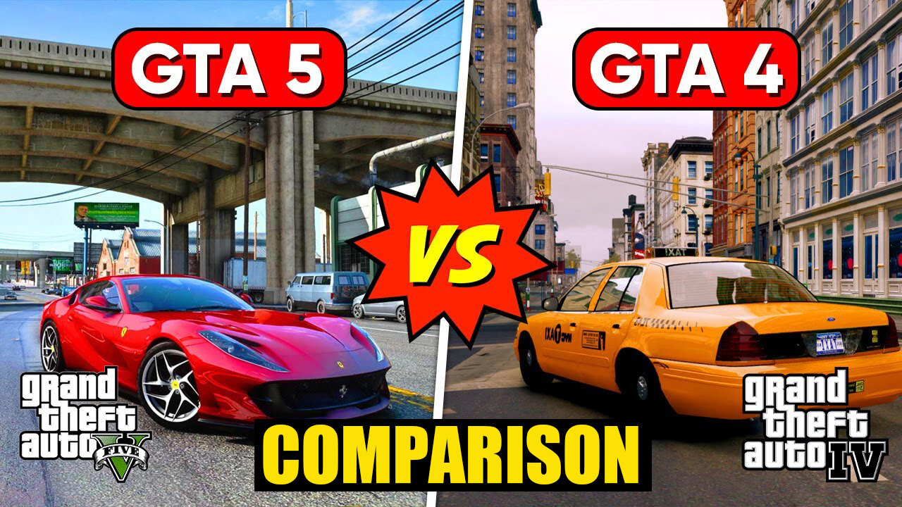 GTA 5 VS GTA 4 DETAILS COMPARISON