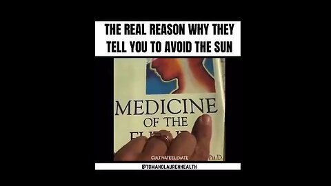 The Real Reason Why they Tell you to Avoid the Sun ~ by Cultivate Elevate