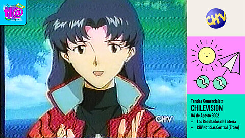 Tandas Comerciales Chilevisión (04 de Agosto 2002) + Los Resultados de Lotería + CHV Noticias