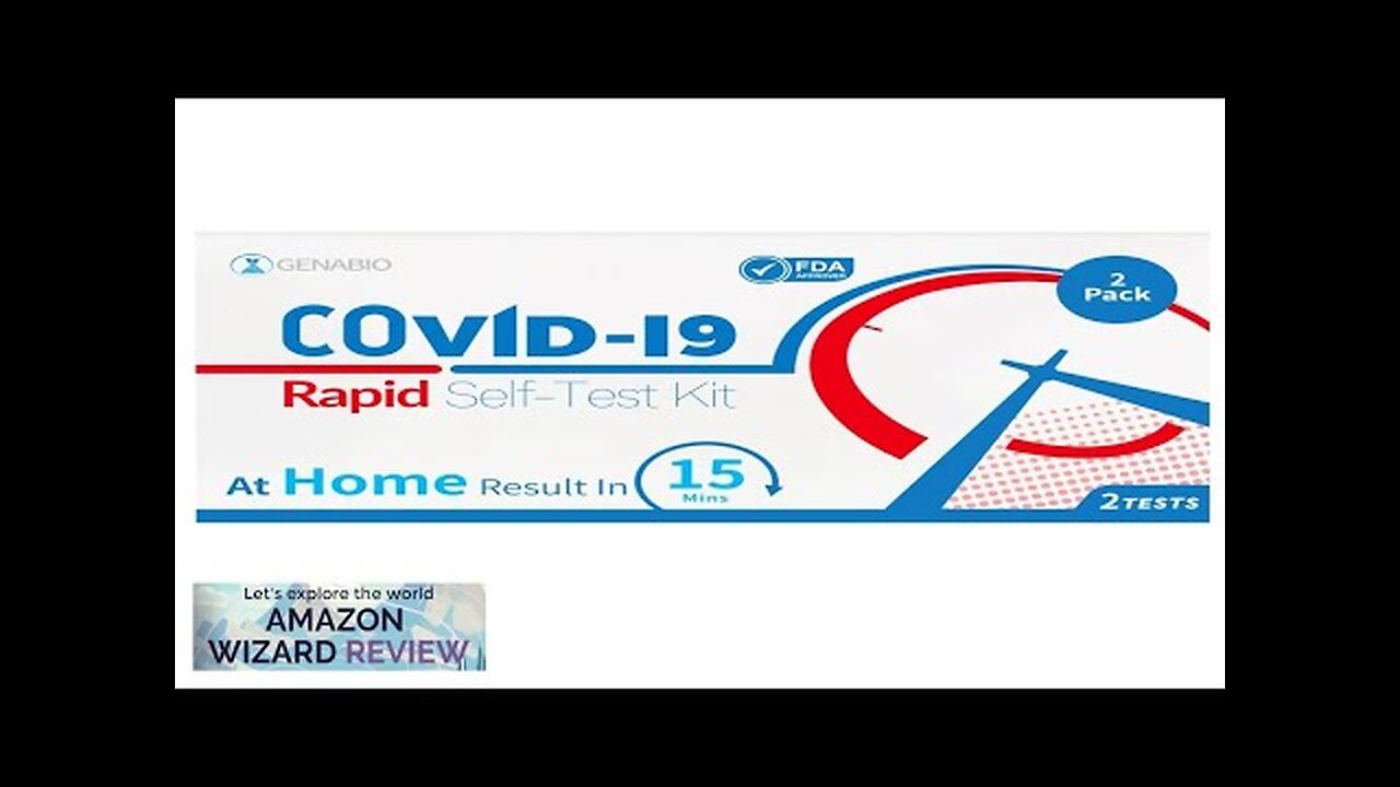 COVID-19 Test 2 Pack Rapid Self-Test Kit 15 Minute Results Non-Invasive Short Review