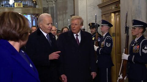 President-elect Trump, President Biden arrive at Capitol for inauguration