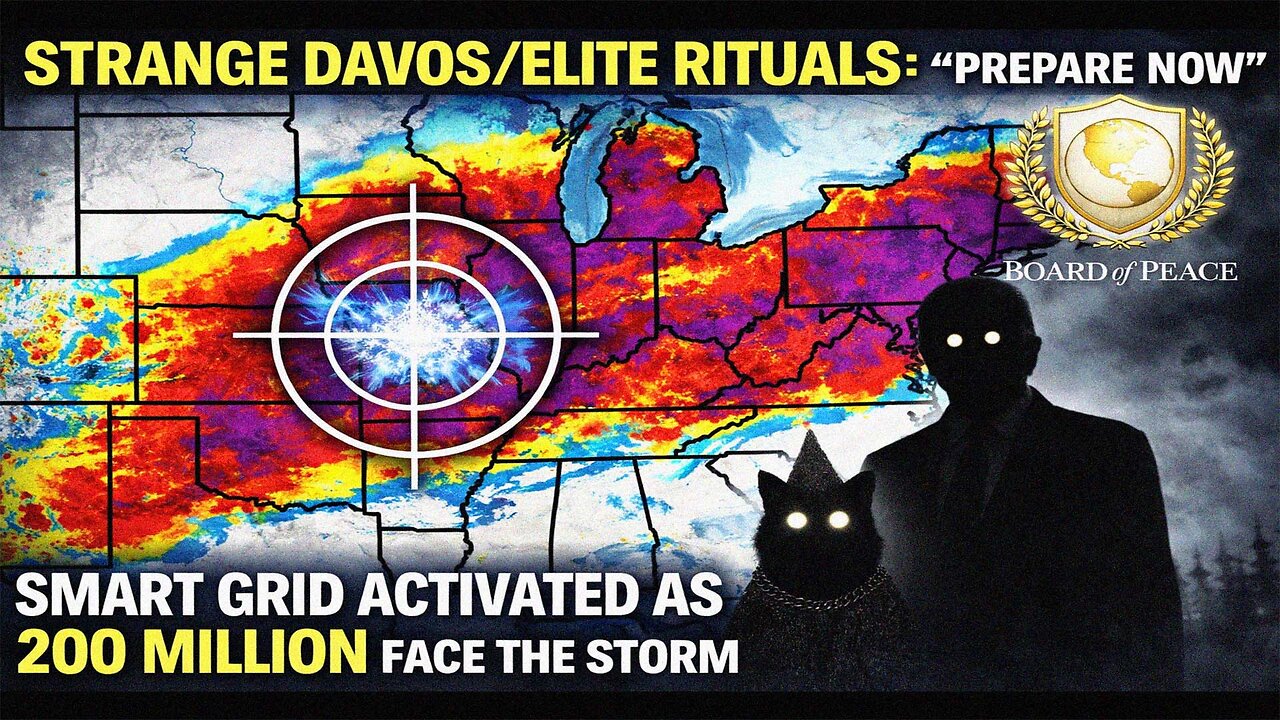 STRANGE DAVOS / ELITE RITUALS: “PREPARE NOW” — Smart Grid Activated as 200 MILLION Face the Storm