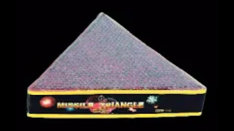 Black Smith Missile Triangle 666 Shots - 440 Gram Vuurwerk Whissle Cake