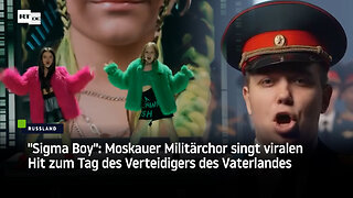 "Sigma Boy": Moskauer Militärchor singt viralen Hit zum Tag des Verteidigers des Vaterlandes