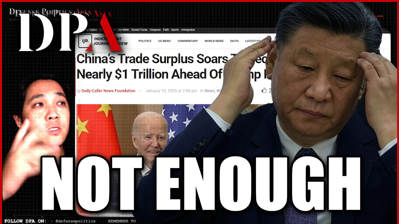 CHINA: ONE TRILLION DOLLAR TRADE SURPLUS - what they dont say: $3.7 trillion public expenditure...