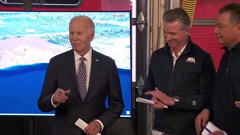 Joe Biden at LA Fire Press Conference - "the good news is, I'm a great-grandfather, as of today"