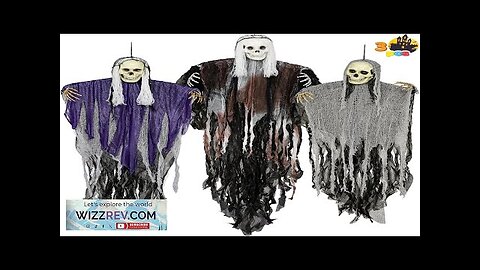 JOYIN 3 Pcs Halloween Hanging Grim Reapers Purple and Grary 47” Gray Review