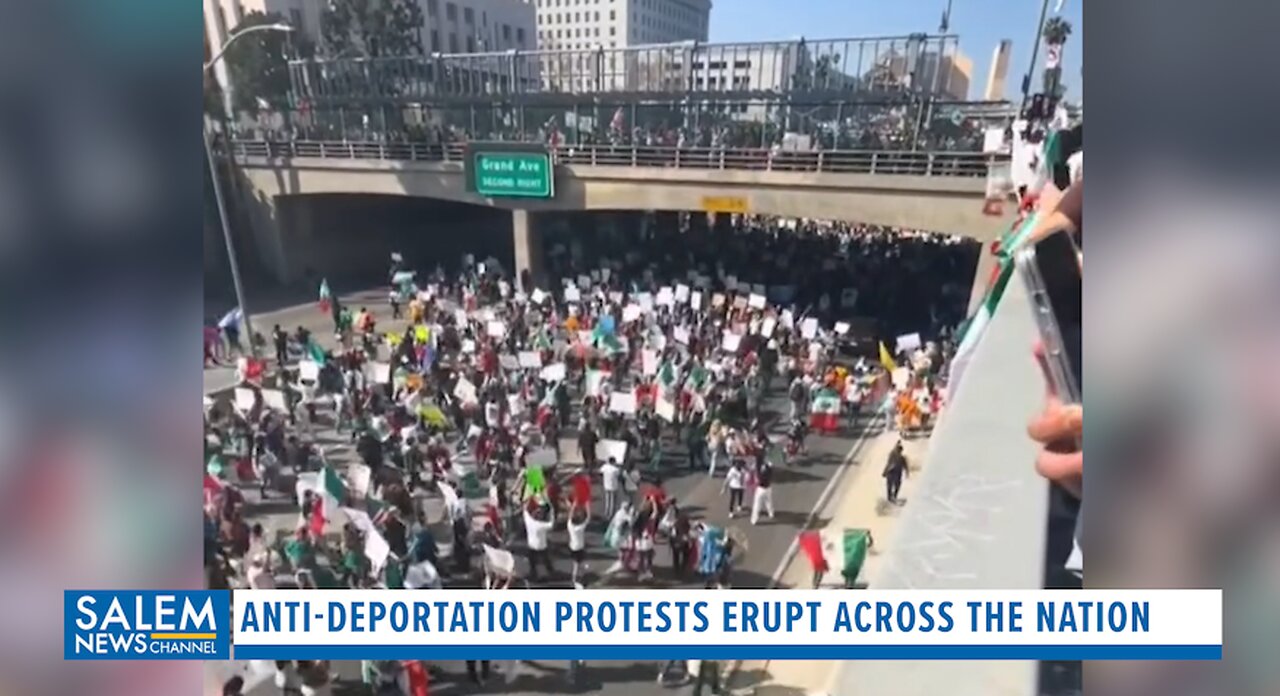 Anti-Deportation Protests Erupt Across The Nation, Crowds Carrying Foreign Flags, Refusing To Leave