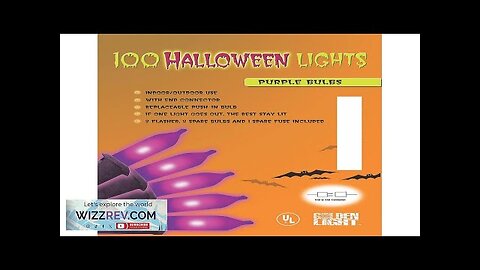 Halloween Purple String of Lights 100 Review