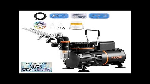 VEVOR Airbrush Kit Dual Fan Air Compressor Professional Airbrushing System Kit Review