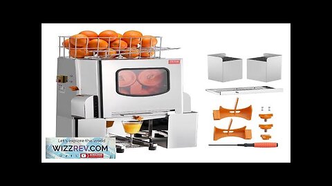 VEVOR Commercial Orange Juicer Machine 120W Automatic Juice Extractor Stainless Steel Review