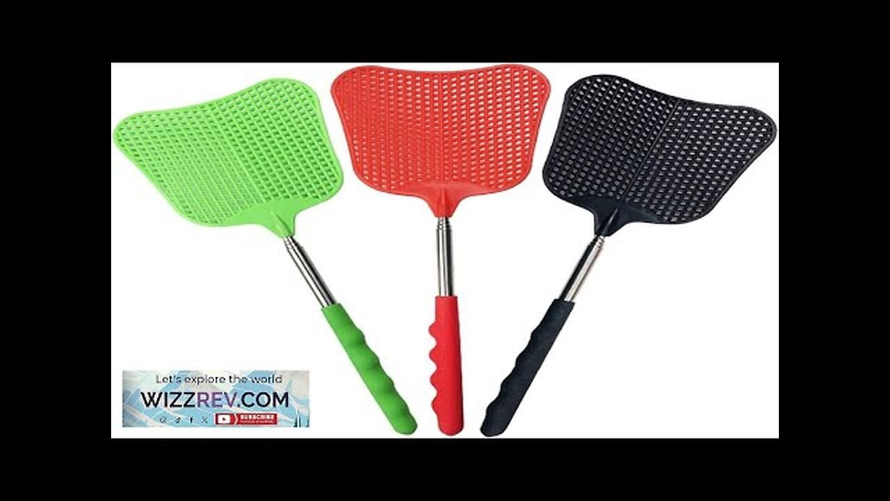 foxany Fly Swatters Extendable Durable Plastic Fly Swatter Heavy Duty Set Telescopic Review