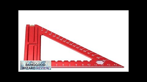 140mm/180mm High-Precision Aluminum Alloy Triangle Ruler Double-Sided Scale with Needle Review