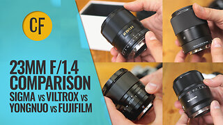 23mm f/1.4 lens comparison: Sigma, Viltrox, Yongnuo, & Fujifilm