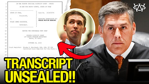 Judge UNSEALS Tyler Robinson 'Closed-Door' Transcript!!