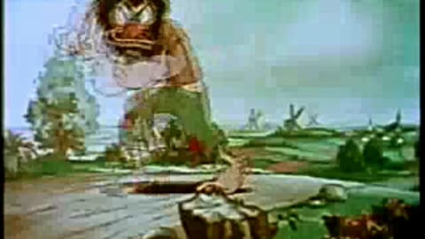 Portrait Format The Little Dutch Mill Vintage Cartoon Fun for Kids