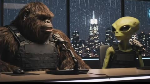Bigfoot & Alien Dark Humor