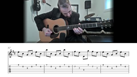 Scarborough Fair - Crosspicking Guitar Lesson (Sheet Music + TAB)
