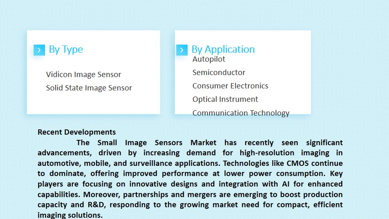 Small Image Sensors Market: Insights and Forecast to 2033 | Market Strides