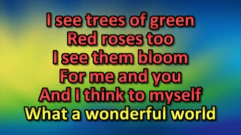 What A Wonderful World (Karaoke by kbkaraokeking)