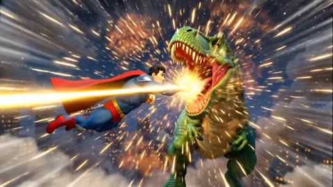 🔥 SUPERMAN vs THE LAST DINOSAUR 🦖 | Epic Battle for Earth (Full 3D Animation)