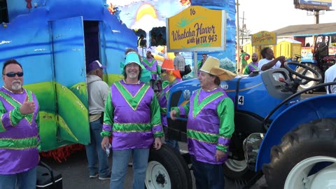 The Krewe of 'TIX Rolls with the Krewe of Kings on Lundi Gras 2025