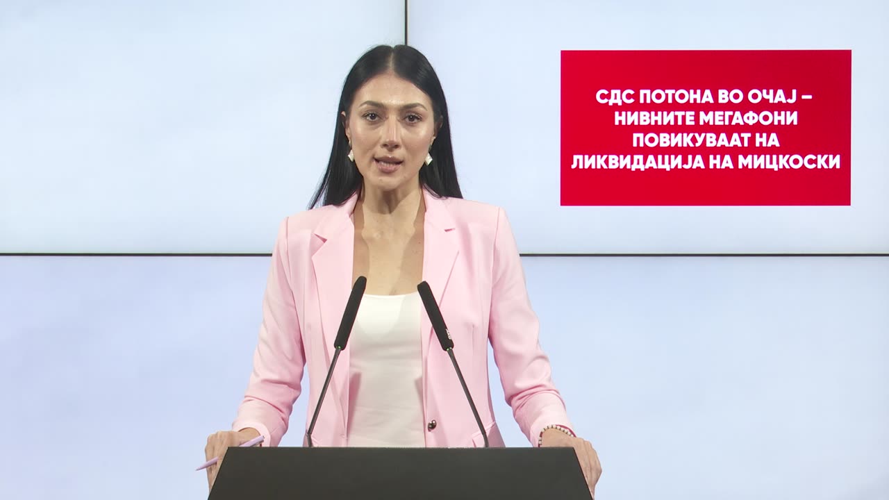 Андоновска: СДС потона во очај - нивните мегафони повикуваат на ликвидација на Мицкоски