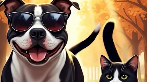 Best friends, best days #studymusic, #focus, #productivity, #dogart, #stressrelief, #lofihiphop