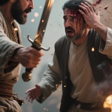 Jesus heals Malchus's Ear.