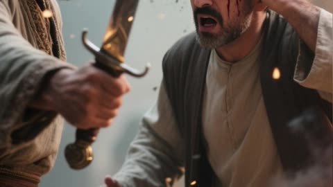 Jesus heals Malchus's Ear.