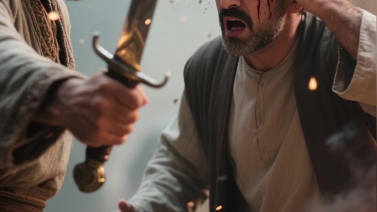 Jesus heals Malchus's Ear.