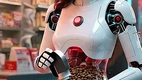 Cat Food Maker Robot #futuristic #petfood #healthyfood #cat #humanoid
